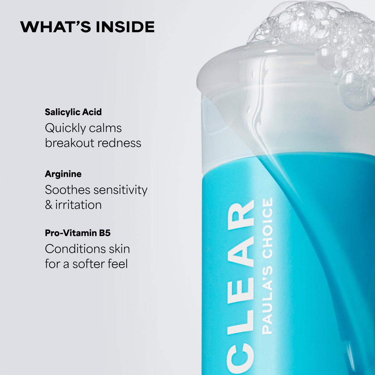 Paula's Choice CLEAR Pore Normalizing Facial Cleanser, Acne Daily Face Wash, Salicylic Acid Face Cleanser for Clogged & Enlarged Pores, Redness, Suitable for Blackhead-Prone Skin Fragrance Free, 6oz