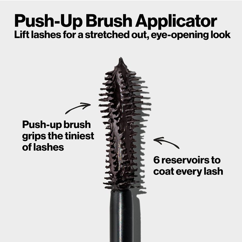 Revlon So Fierce Eyes Wide Open Mascara with Push-up Brush, For Volumizing & High Lifting Eyelashes, Smudge-proof, Flake Resistant, 102 Black, 0.24 fl oz