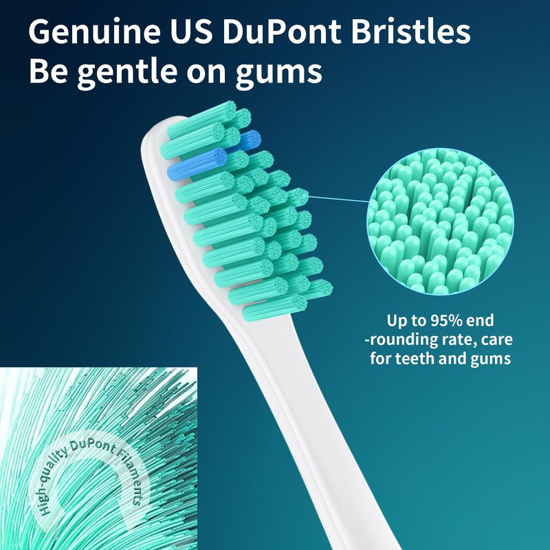 Replacement Heads for Philips Sonicare, Toothbrush Replacement Head Compatible with Phillips Sonicare E-Series Screw-on Handles for Essence, Advance, Elite, CleanCare, Extreme