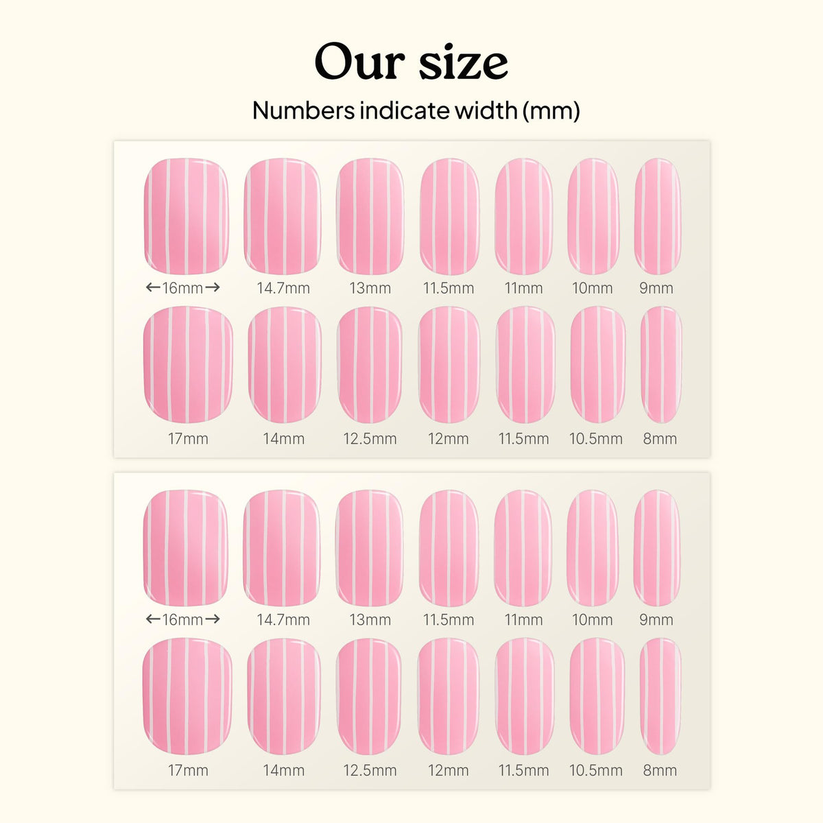 Heyhae Semi Cured Gel Nail Strips | No LED Lamp Needed |Pink, Valentines | Easy Apply & Remove, Salon Quality | Includes 28 Strips, 1 Prep Pads, Nail File & Wooden stick - Hey, Pink Road Trip