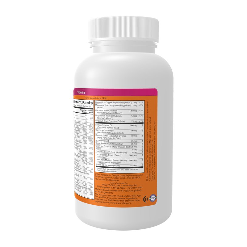 NOW Foods Supplements, Eve™ Women's Multivitamin with Evening Primrose, Cranberry, Green Tea, Horsetail Silica & CoQ10, 180 Softgels