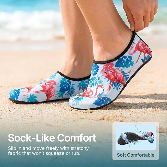 Water Shoes for Women Men Quick-Dry Aqua Socks Swim Beach Barefoot Yoga Exercise Wear Sport Accessories Pool Camping Must Haves Adult Youth Size