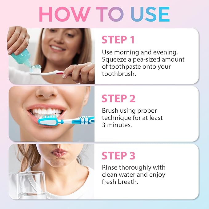 Niacinamide Whitening Toothpaste, Complete Care Toothpaste，Remove Tartar,Remove Tooth Stains,Protects Tooth Enamel,Fresh Breath(3.8 Fl Oz (Pack of 2))