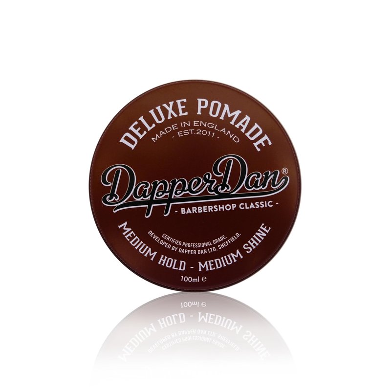 Deluxe Pomade By Dapper Dan, Medium Hold Medium Shine, No Greasiness Or Flakiness, Citrus & Vanilla Fragrance 100ml