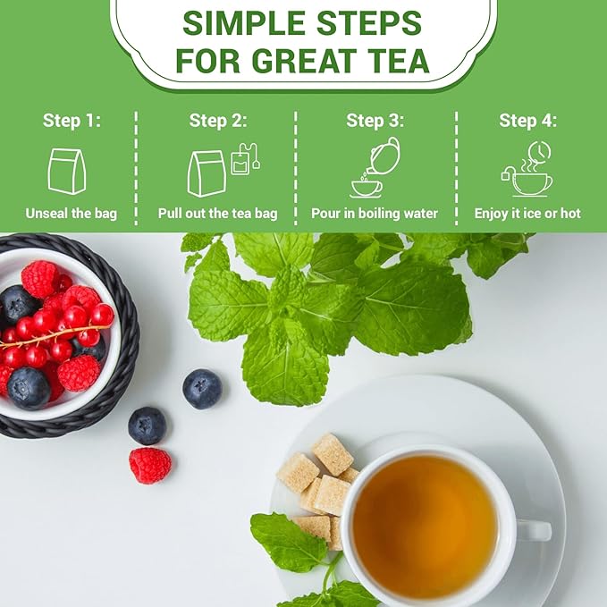 Raspberry Leaf Herbal Tea - 100 Teabags