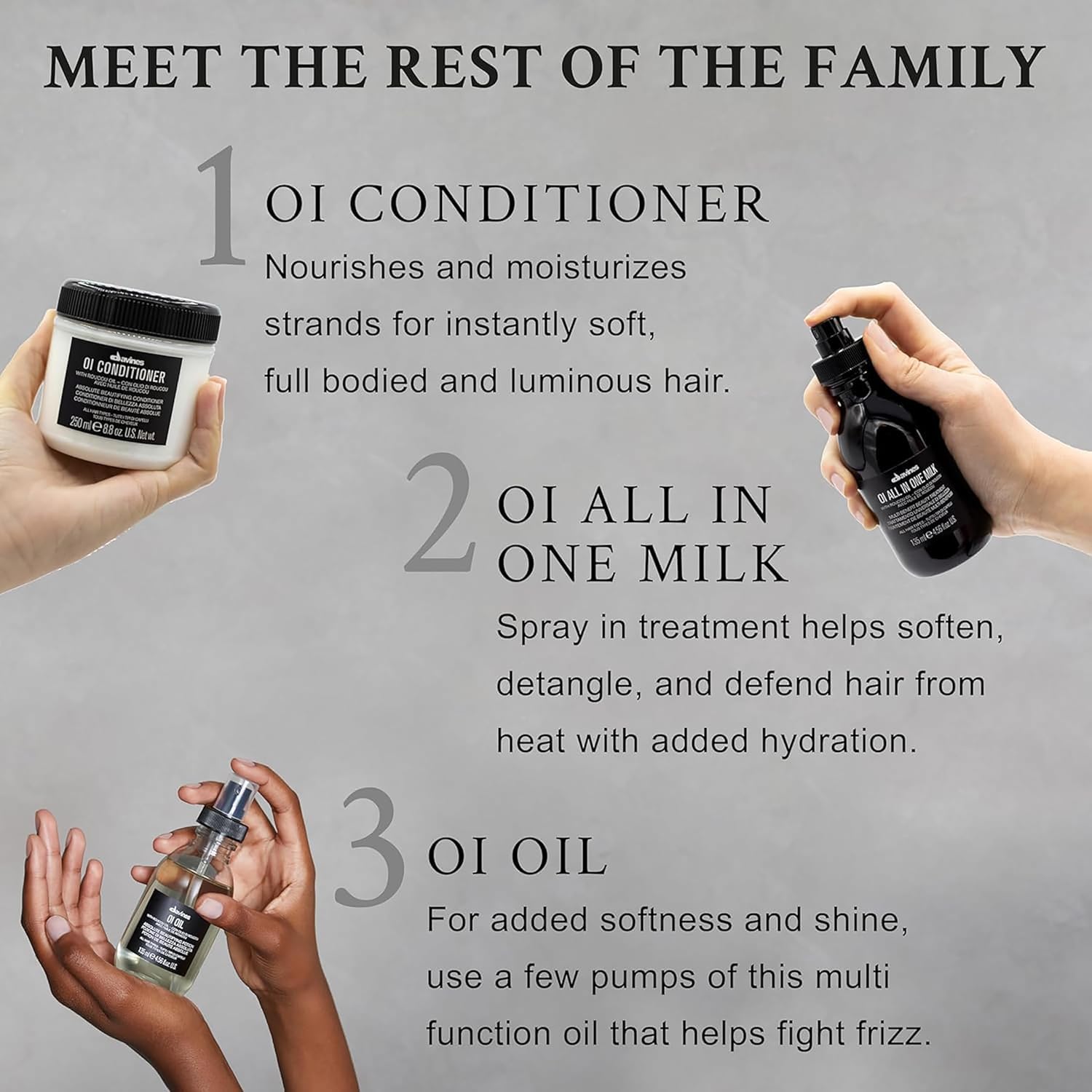 Davines OI Oil Anti-Frizz Multi-Function Hydration for Coarse Dry Hair