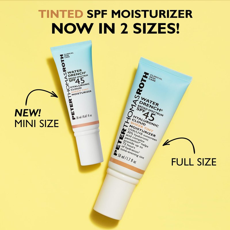 Peter Thomas Roth | Water Drench® Broad Spectrum SPF 45 Hyaluronic Cloud Sheer Tint Moisturizer