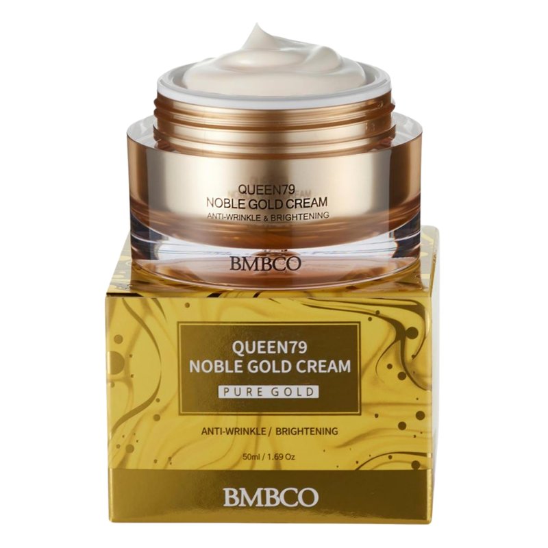 BMBCO Collagen Ceramide Cream with 24K Gold | Anti Aging Firming Moisturizer for Face & Neck | Hyaluronic Acid & Peptides | Day & Night Cream | Korean Skincare 1.69 fl oz