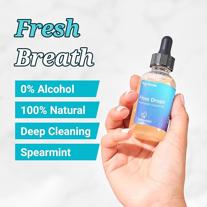 Complete Oral Kit - Dental Care Treatment | Water Flosser + Floss Drop Serum + Replacement Tips
