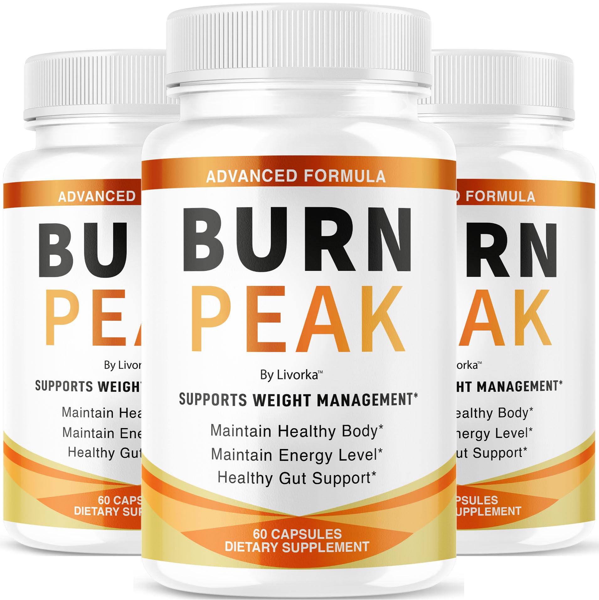 (3 Pack) Burn Peak Capsules - Official BurnPeak Weight Pills Advanced Premium Support, All Natural Burn Peak Pink Salt Trick Supplement for Overall Health & Wellness Reviews, 180 Capsules for 3 Months