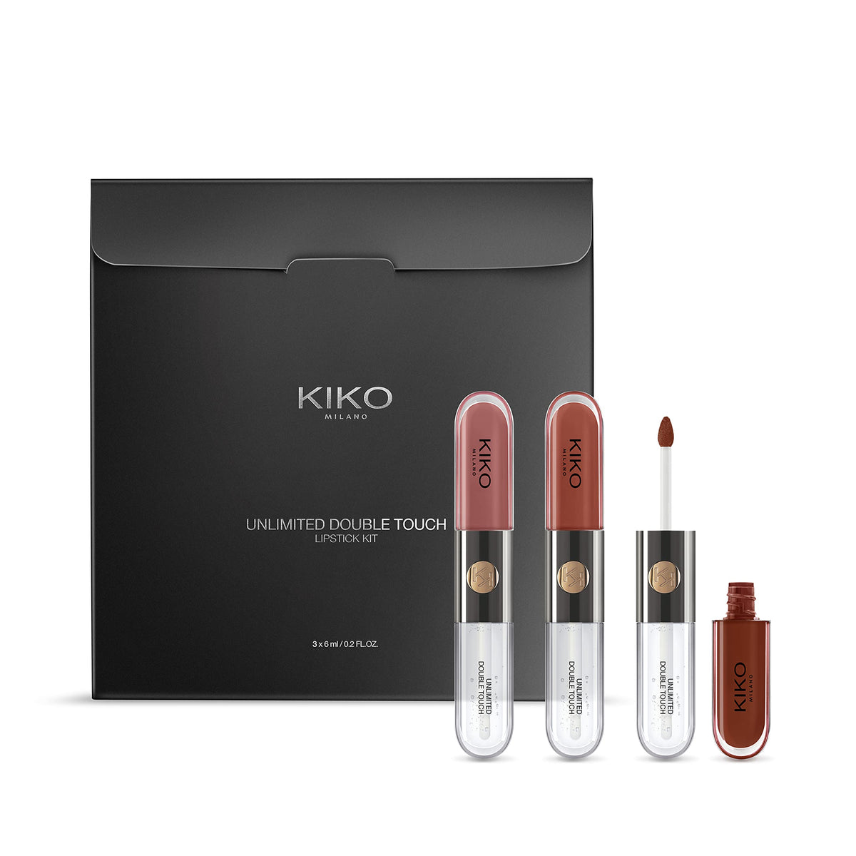 KIKO Milano Unlimited Double Touch Lipstick Kit | 3 Liquid Lipsticks