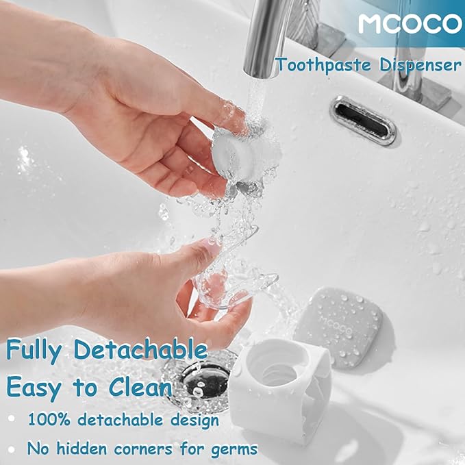 Toothpaste Squeezer Minimalist Toothpaste Squeezer Wall Mounted for Bathroom 1 Pcs Grey