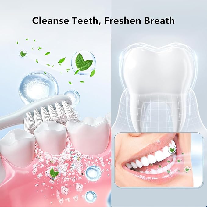 7.5% Nano Hydroxyapatite Toothpastes for Enamel Protection and Tooth Strengthening, Fluoride-Free Cooling Mint, Promotes Fresh Breath, Daily Use for Oral Health Mild Mint, 4.23 Oz, （2 Pack）