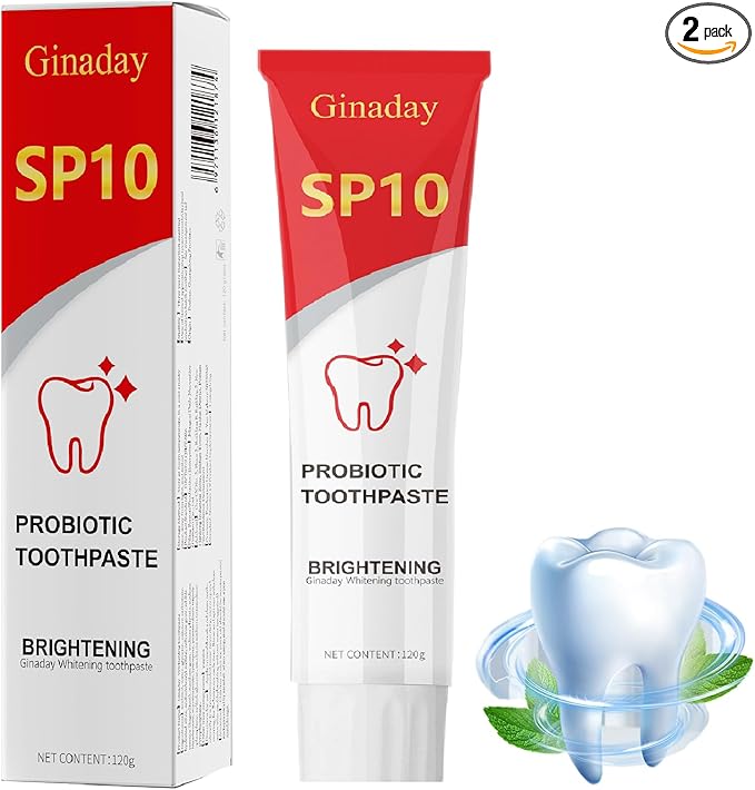 SP10 Probiotic Whitening Toothpaste, Deep Cleaning Fresh Breath Radiant Whitening Toothpaste.(1Pcs)