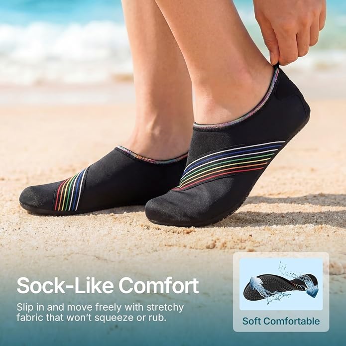 Water Shoes for Women Men Quick-Dry Aqua Socks Swim Beach Barefoot Yoga Exercise Wear Sport Accessories Pool Camping Must Haves Adult Youth Size