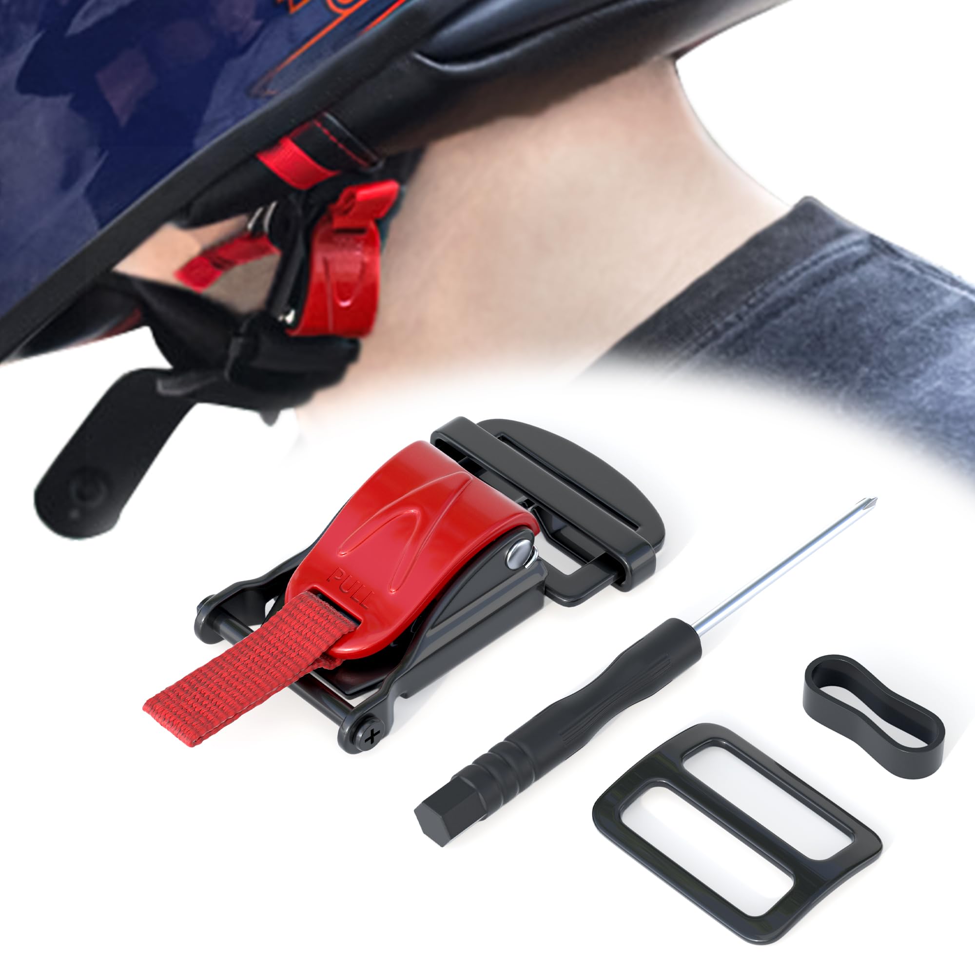 JAGASOL Helmet Quick Release Buckle Kit for Motorcycle Helmet, Metal Motorcycle Helmet Accessories, Helmet Chin Strap Replace D-