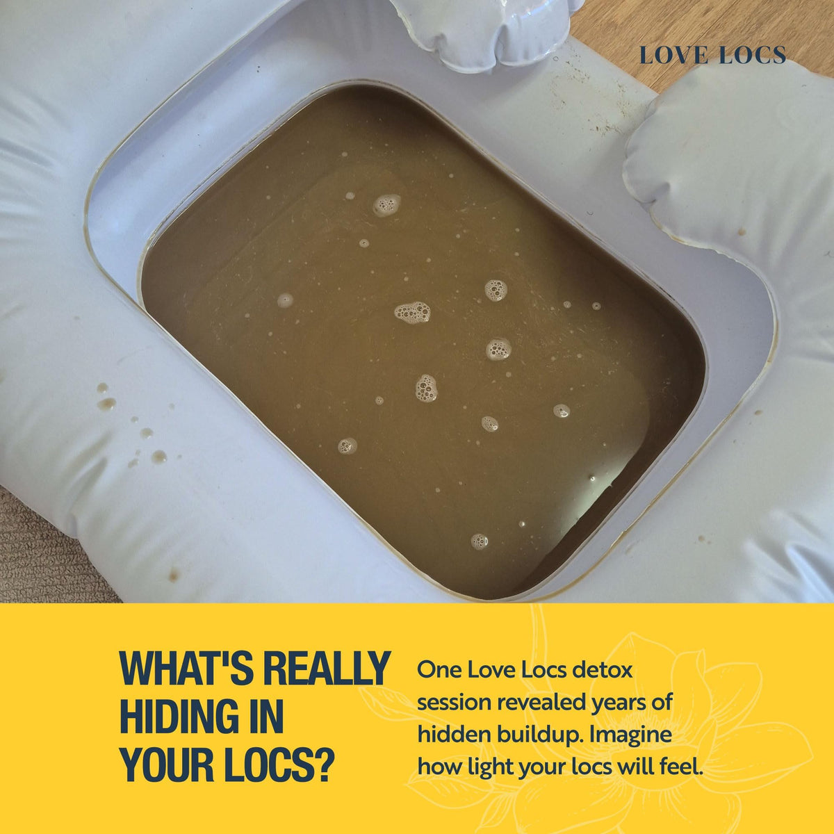 Love Locs Dreadlock Detox Powder with ACV | Deep Clean Loc Soak Wash | Scalp Cleanser for Build Up | Cleansing and Clarifying | Natural | Residue-Free | Dreads Hair Products