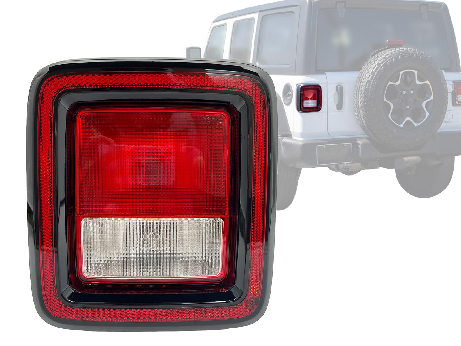 Auto Parts Avenue APA Replacement Tail Light Rear Lamp for 2018-2024 Wrangler JL Type 1 with Wiring and Bulbs Driver Left Side 5