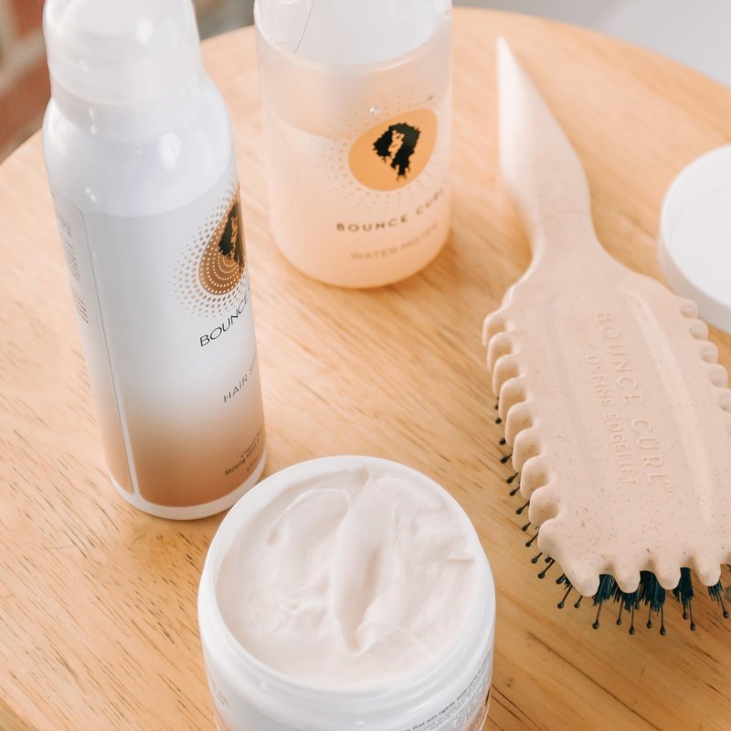 Bounce Curl Avocado and Rose Oil Clump and Define Cream Curl Cream for Curly Hair with Light Hold and Moisture