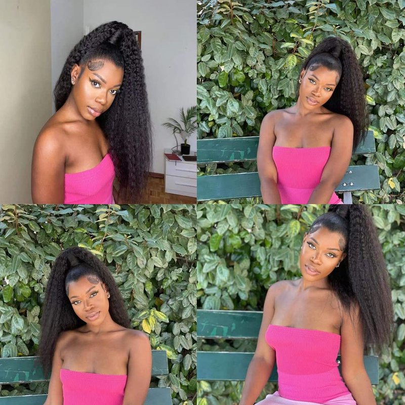 JZhair 4Pcs HD Swiss Lace Baby Hair Edge Stripes Real Human Virgin Hair Reusable More Natural for Women HD Lace Hairline Baby Hair Natural Color 4Pcs