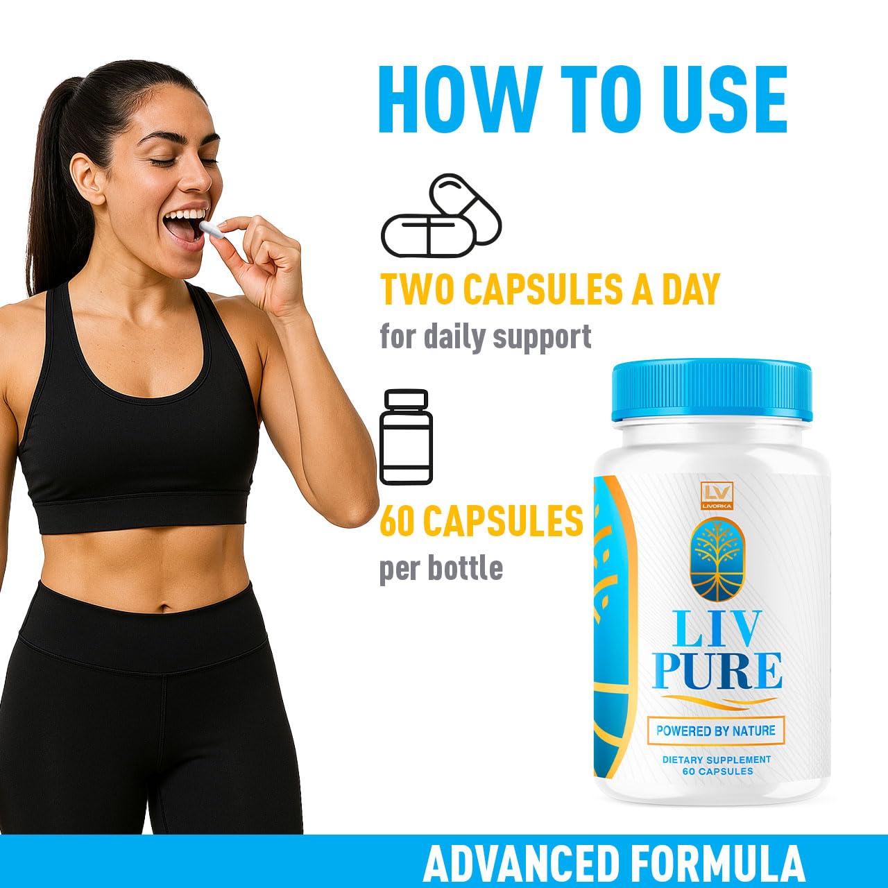 LIVORKA 5 Pack - Liv Pure, Liv Pure Reviews, Liv Pure Pills, Liv Pure Pills Reviews, Livpure, Liv Pure Capsules Liver, LivPure Pill Now in Capsules, 300 Capsules for 150 Days