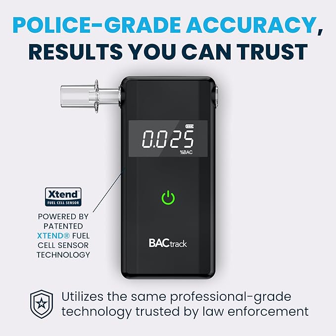 BACtrack Scout Breathalyzer (2 Pack) | Professional Grade Accuracy | Portable Breath Alcohol Tester for Personal & Professional Use
