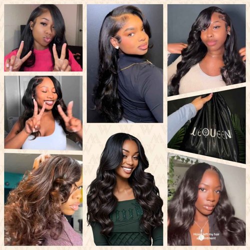 Wequeen 16A Body Wave Human Hair Bundles 26 Inch 100% Unprocessed Brazilian Virgin Hair Quick Weave Bundles Human Hair Extensions Real Human Hair, Natural Black