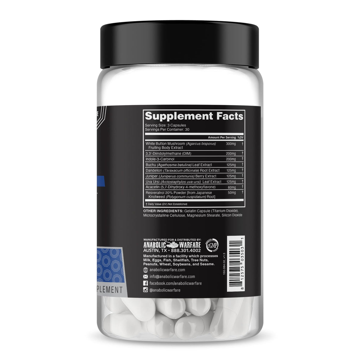 Anabolic Warfare Project Shred, Manage Normal Healthy Cortisol Levels & Water Retention, Body Recomposition Formula, Made with Botanicals*
