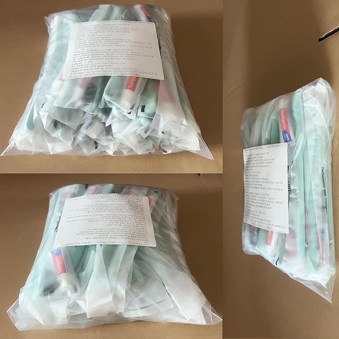 Disposable Toothbrushes with Toothpaste,60Pack Green Individually Wrapped Disposable Travel Toothbrushes Kit in Bulk for Homeless,Nursing Home,Hotel,Charity