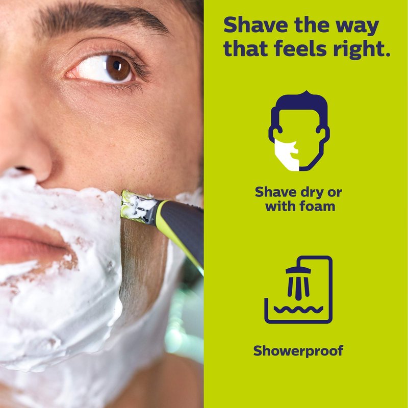 Philips OneBlade Hybrid Electric Trimmer and Shaver, QP2520