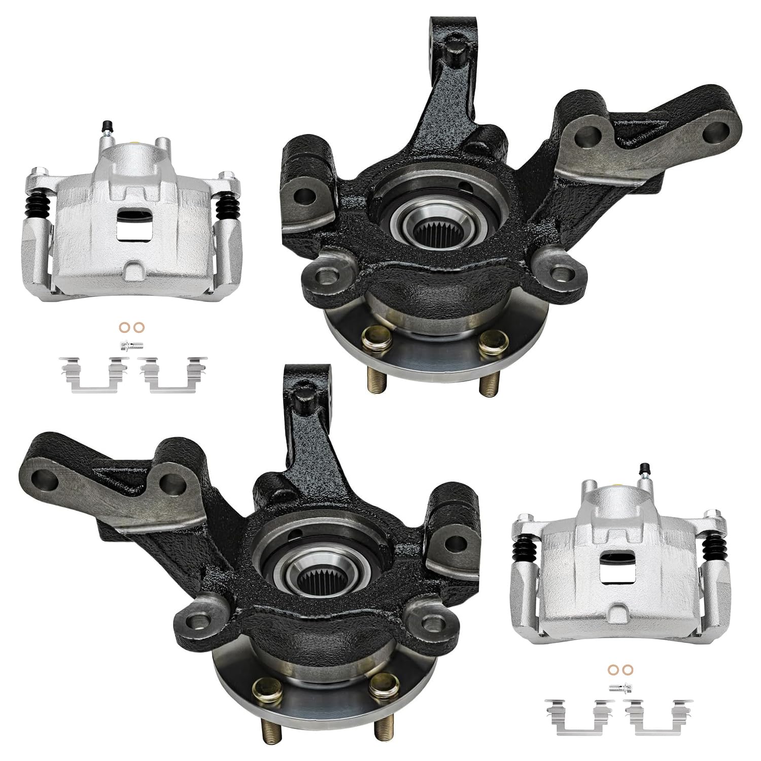 Detroit Axle - Front Right Brake Caliper W/Bracket Replacement For Chevrolet Gmc Express Silverado Savana Sierra 3500 Classic Hd