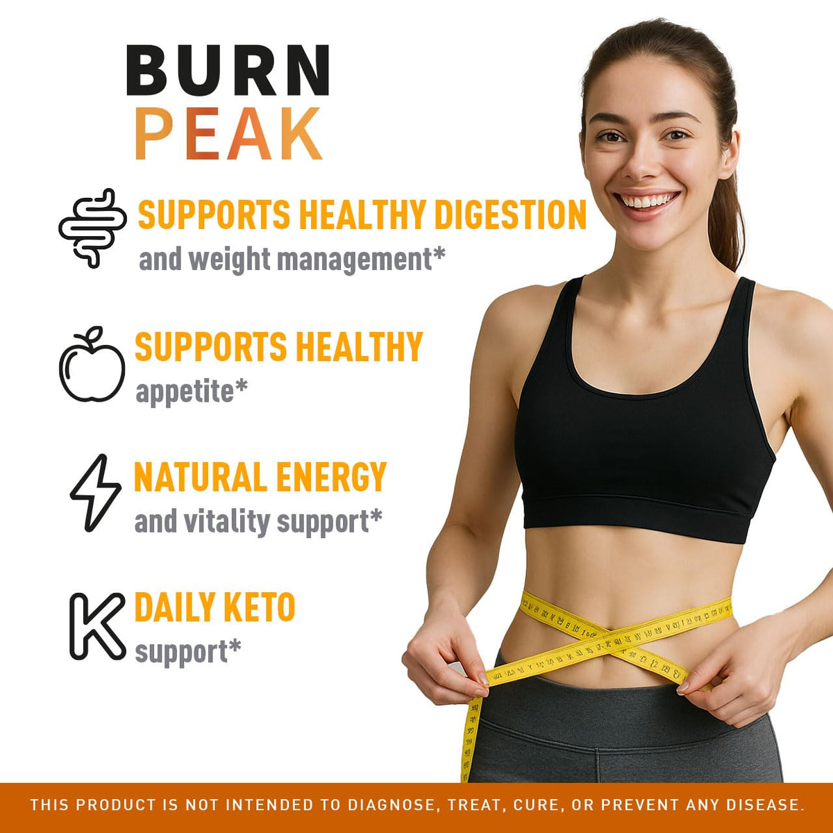 (3 Pack) Burn Peak Capsules - Official BurnPeak Weight Pills Advanced Premium Support, All Natural Burn Peak Pink Salt Trick Supplement for Overall Health & Wellness Reviews, 180 Capsules for 3 Months