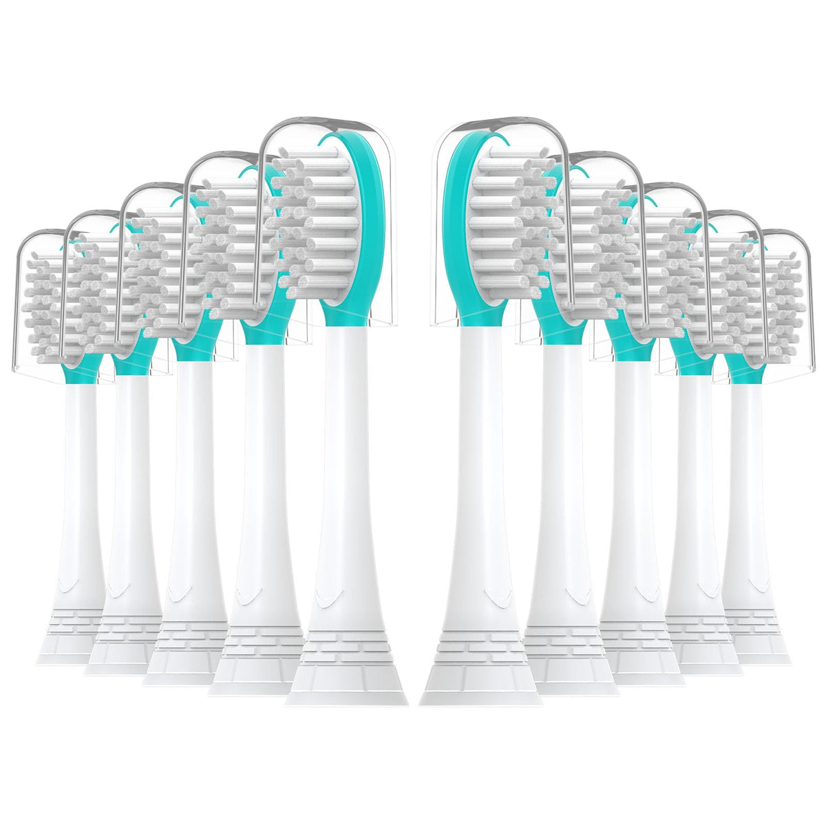 CILGEWH Kids Replacement Toothbrush Heads 10 Pack for Philips Sonicare Electric Toothbrush Soft Brush Head for Child 7+ for Boy Girl,Blue