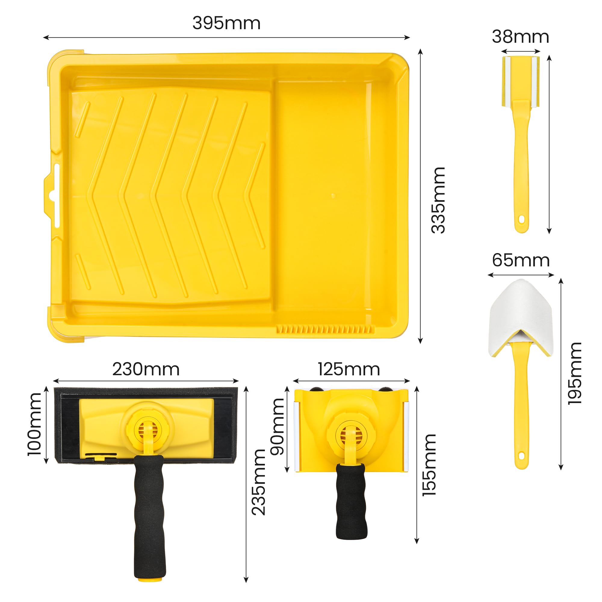 VOOMEY Paint Edger Tool Kit - 9 Inch Paint Pad Set