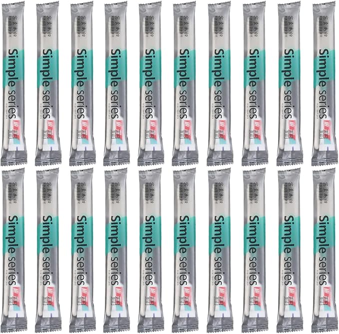 Travel Toothbrush - 20 Pieces Brushing Tool with Toothpaste, Toothbrush Kit for Travel, Bathroom, Hotel, Camping, Hospital, Gym, Bag, School, Vacation, Portable Care, Compact Hygiene