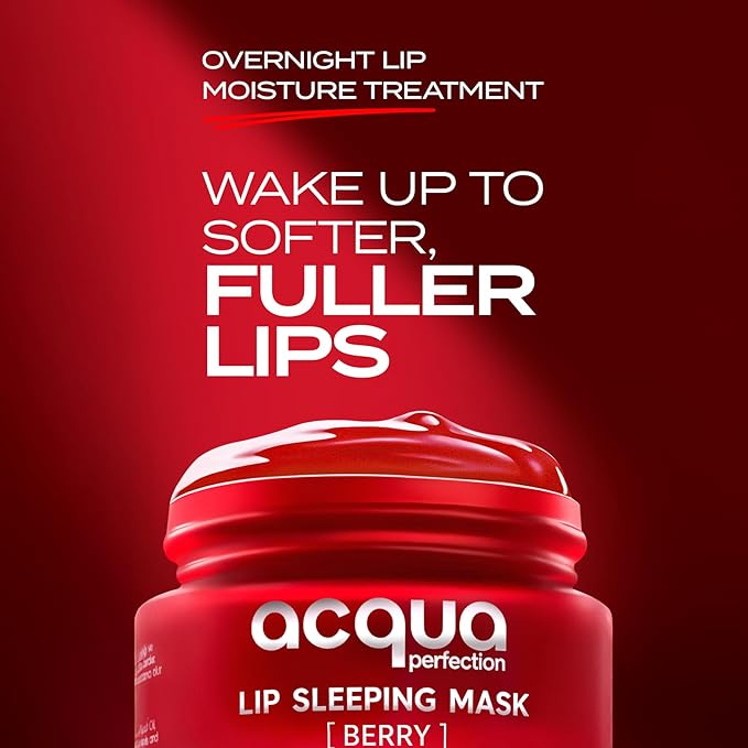 Lip Mask, Overnight Lip Treatment Enriched With Skin Softening Berry and Hydrating Shea Butter, Flaky Dry Lips