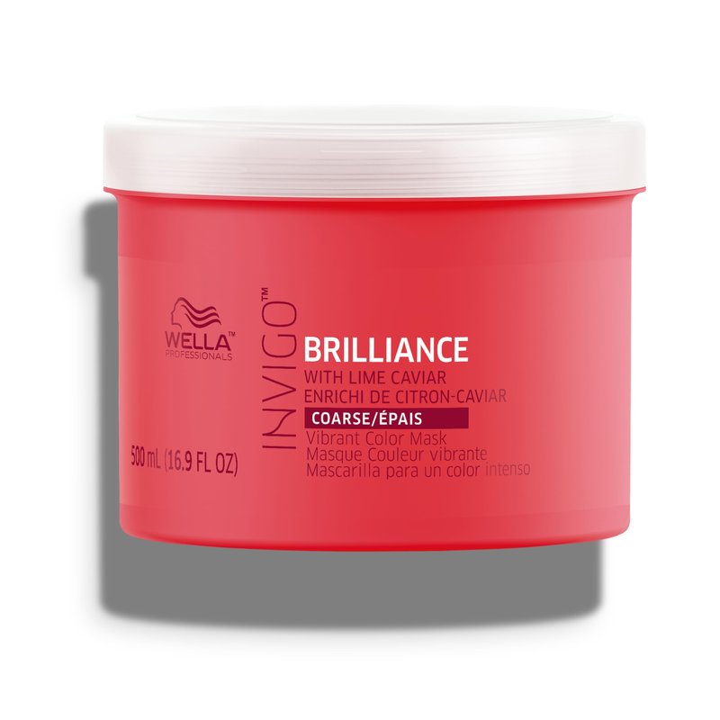 Wella Professionals Invigo Brilliance Color Vibrancy Mask for Coarse Hair | Conditioning & Moisturizing Treatment | 16.9 Fl Oz
