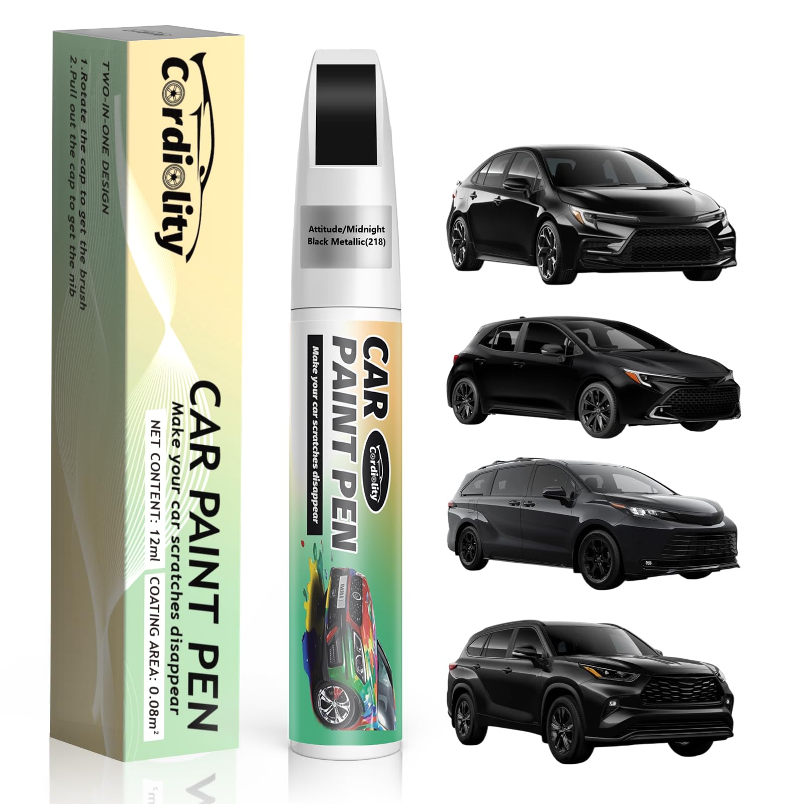 Cardiality Lunar Rock(6X3) Touch Up Paint Pen for Toyota,Car Scratch Repair Remover Pen Quick and Easy Fix Auto Paint Scratch