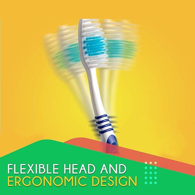 Bulk Toothbrushes 25 Pack | Individually Wrapped Travel Toothbrush Set for Adults & Kids | Made with a Medium-Soft Large Brush Head | BPA-Free & Disposable!
