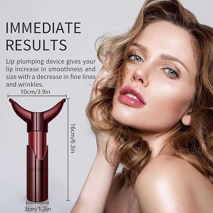 Lip augmenter for women, 2025 New Lip Plumper Device Manual Lip Plumping Tool Self-Suction Natural Fuller Lips, Lip Plumping Devices (2pcs)