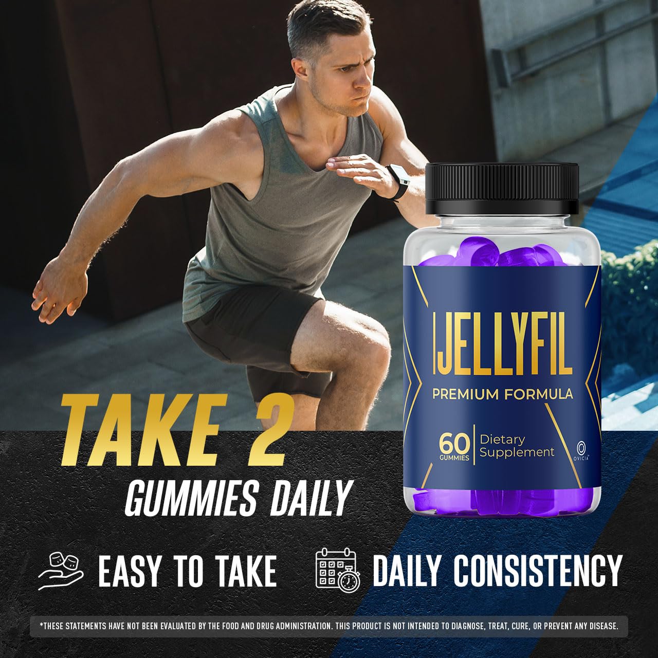 (3 Pack) Jellyfil Gummies - Official Jellyfil Gummys with All Natural Ingredients, Advanced JellyFil Maximum Strength Vitamins Formula for Wellness & Overall Health Support, 180 Gummies for 3 Months