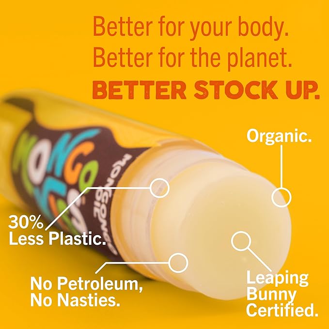 Mongo Kiss USDA Organic Lip Balm Set 8-pack (0.15 oz. each) with Mongongo Oil & Cocoa Butter to Moisturize Chapped Lips | Made in USA by Eco Lips - Honey Vanilla