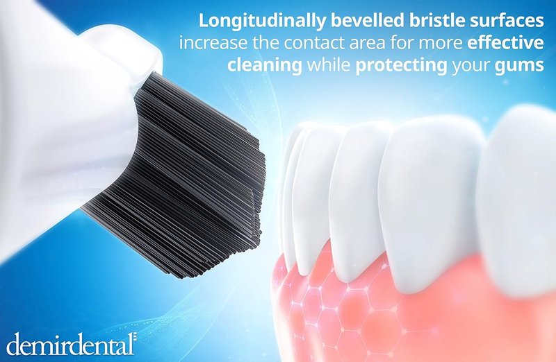 Toothbrush Heads Active Charcoal Hard Compatible with Philips Sonicare Toothbrush Heads - Replacement Heads for Natural Cleaning - Hard Brush Heads - White - Replaces HX9058-8 Pack