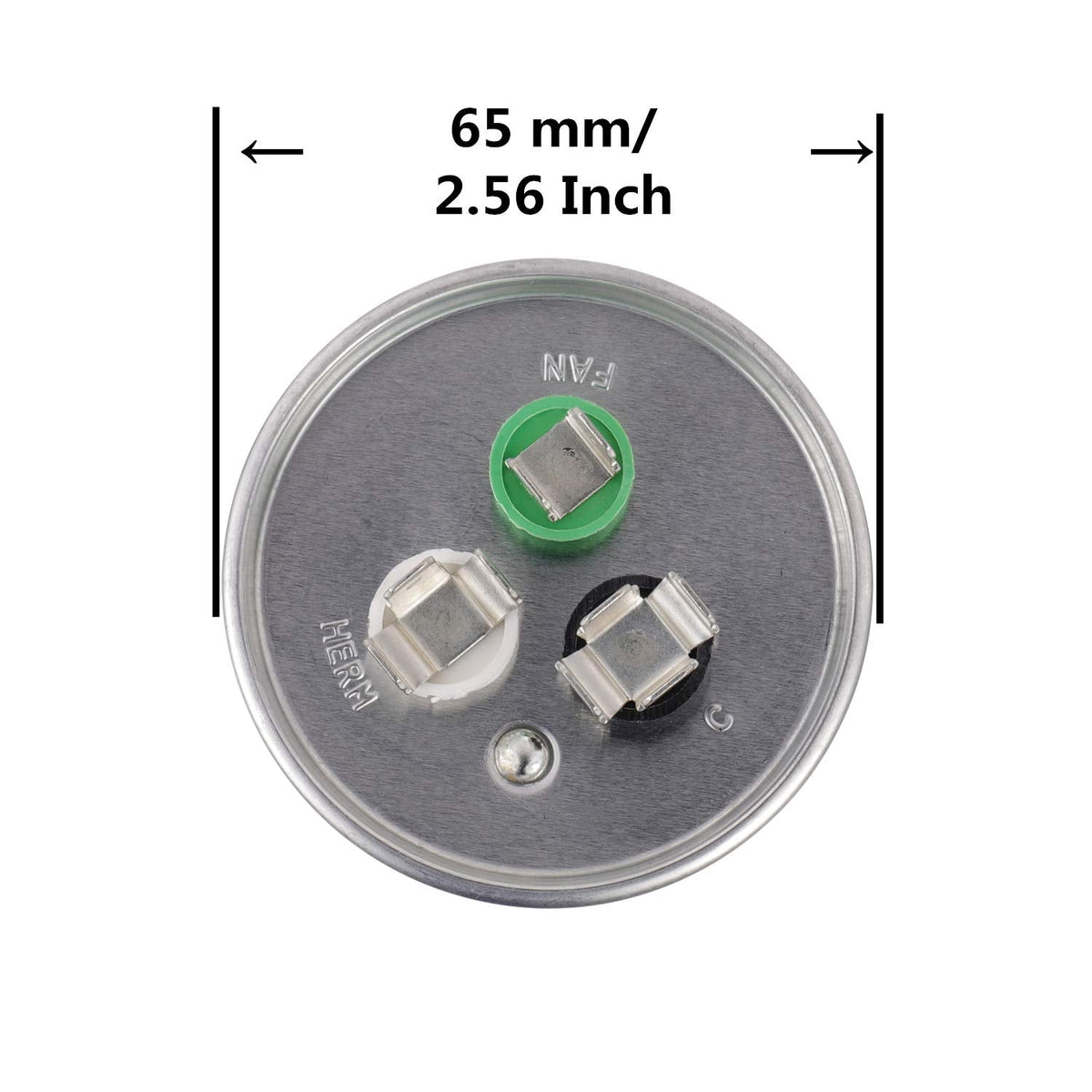 BOJACK 45+7.5 uF 45/7.5 MFD ±6% 370/440 V AC CBB65 Dual Run Circular Start Capacitor for AC Motor Run or Fan Start or Condenser Straight Cool or Heat Pump Air Conditioner