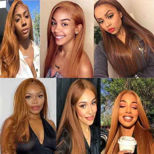 Condescension Human Hair Bundles 20 22 24 Inch Blonde Light Brown Straight Bundles Human Hair Unprocessed Brazilian Virgin Quick Weave Hair for Black Women