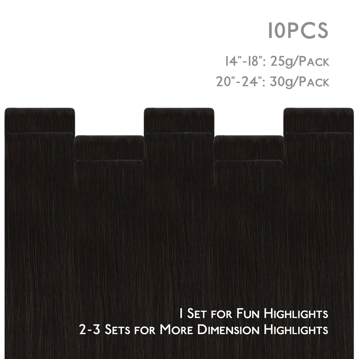 WENNALIFE Invisi Edge Tape in Hair Extensions Human Hair, 22 Inch 30g 10pcs Dark Brown Invisible Luxury Remy Hair Extensions Natural Seamless Injected Tape Ins Straight Extensiones De Cabello Humano