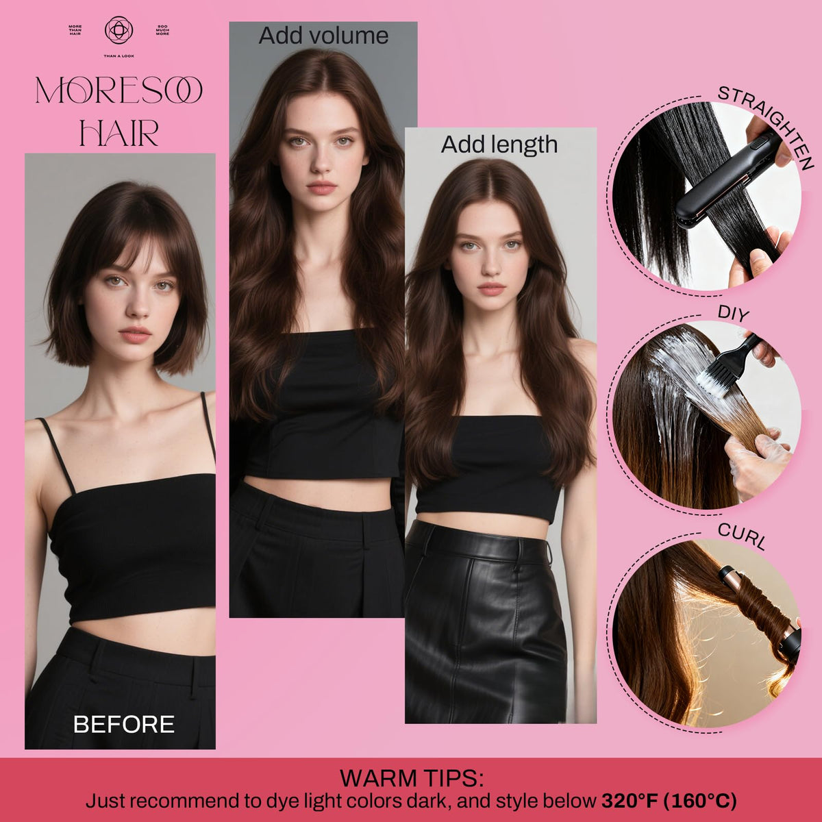Moresoo Tape in Hair Extensions Human Hair Ombre Brown to Caramel Blonde with Brown Balayage Tape in Seamless Hair Extensions Real Human Hair Tape in Extensions 18 Inch #4/27/4 20pcs 50g
