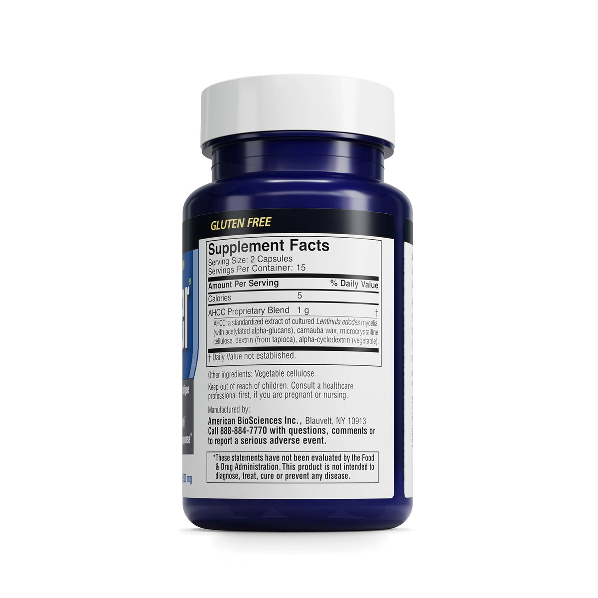 American BioSciences ImmPower AHCC Mushroom Supplement 6-Pack, Enhanced Immune Support, Natural Killer Cell Activity and Cytokine Production, 30 Vegetarian Capsules, 500 milligrams per Capsule