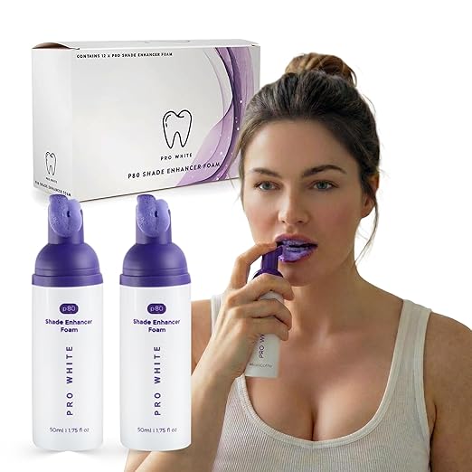 Whitening Foam - Tooth Whitening Foams for a Clean & Radiant Smile- Teeth Enhancer with a Gentle Formula Ideal for Everyday Use- Refresh Your Smile with Easy-to-Use Whitening Foam- 50ml- 2 Pack