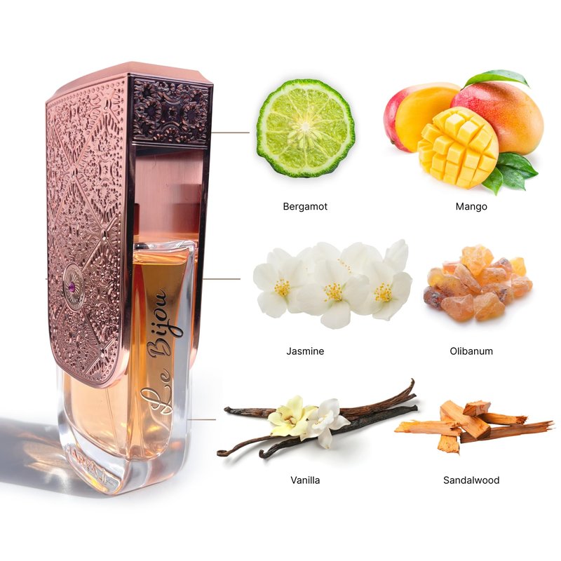 Maryaj Le Bijou - Long-Lasting Women's Perfume - Bergamot, Jasmine, Musk Perfume for Women - Eau de Parfum with Floral and Woody Fragrances - 3.4 oz.
